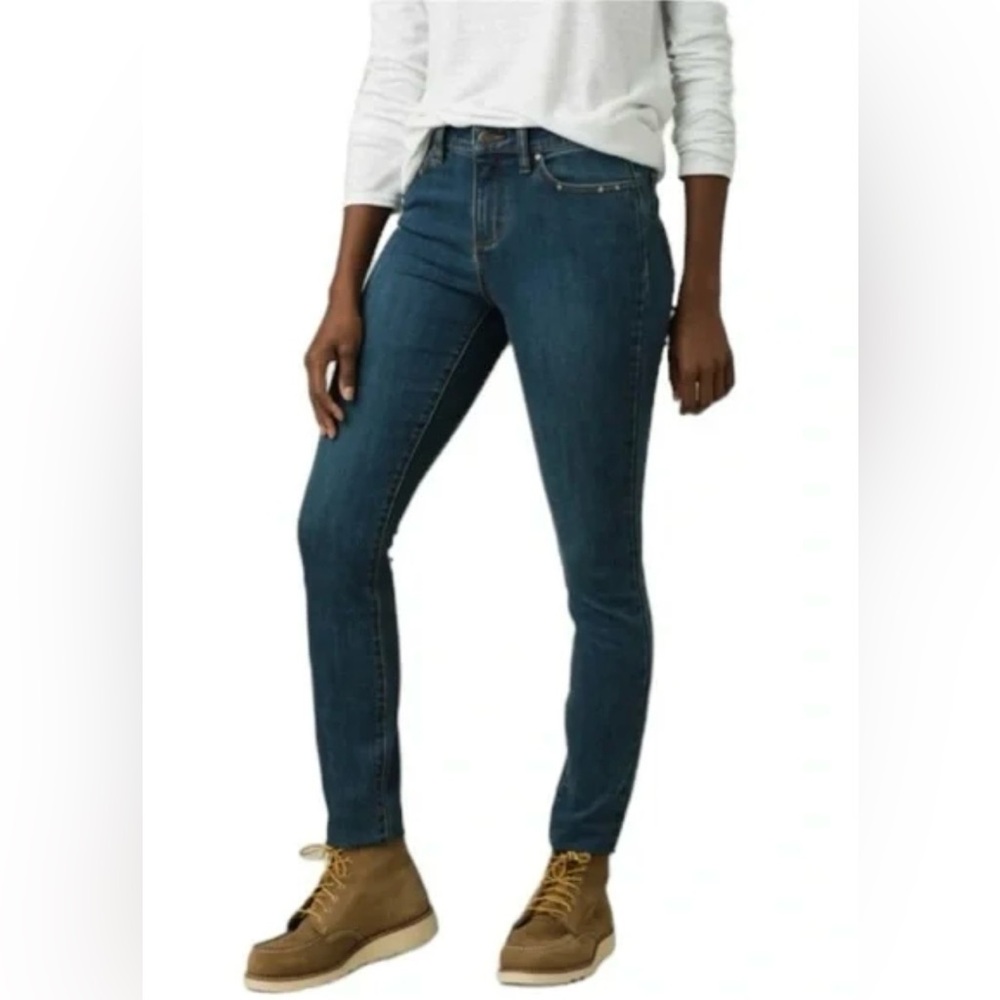 prAna Mid-Rise Skinny Leg Fitted True Blue Sienna
Denim Jeans Size 8/29